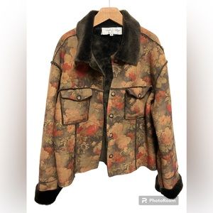 Tasha Polizzi Jacket for TP Saddle Blanket & Co Floral Coat Size Medium/vtg